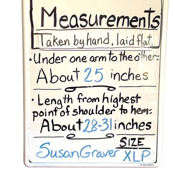 Susan Graver red plaid button up tunic with two on seam pockets size XL Petite - Picture 12 of 12